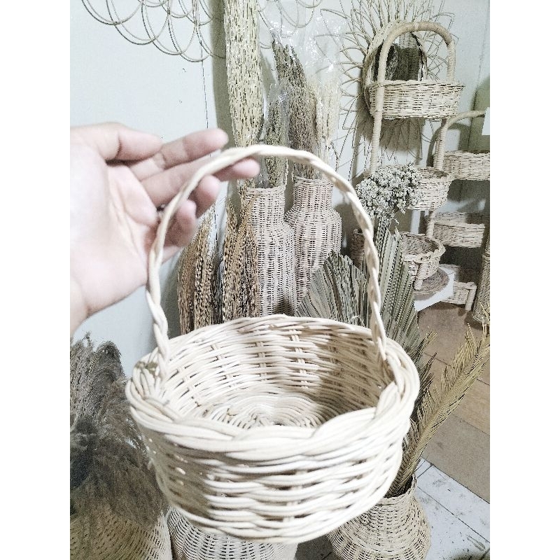 AYAMAN ROTAN KERANJANG BUAH MINI