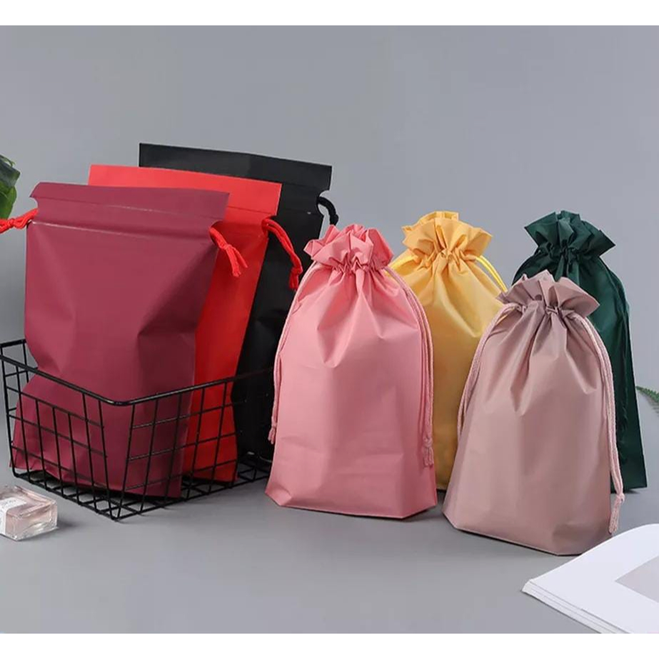 PREMIUM DRAWSTRING POUCH BAG COSMETIC TAS SERUT ORGANIZER MAKE UP SERBAGUNA