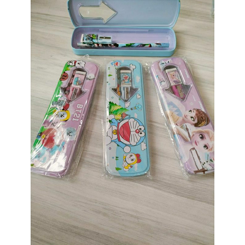 

'ARMA' Kotak pensil besi set alat tulis besar / kecil