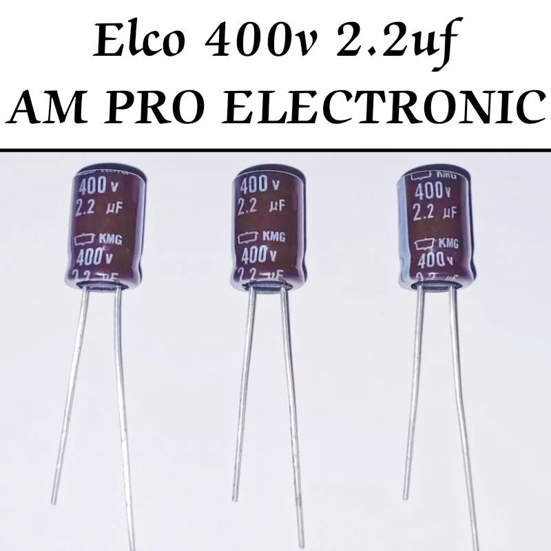 Elco 400v 2.2uf 2.2uf 400v Elko Nippon Coklat