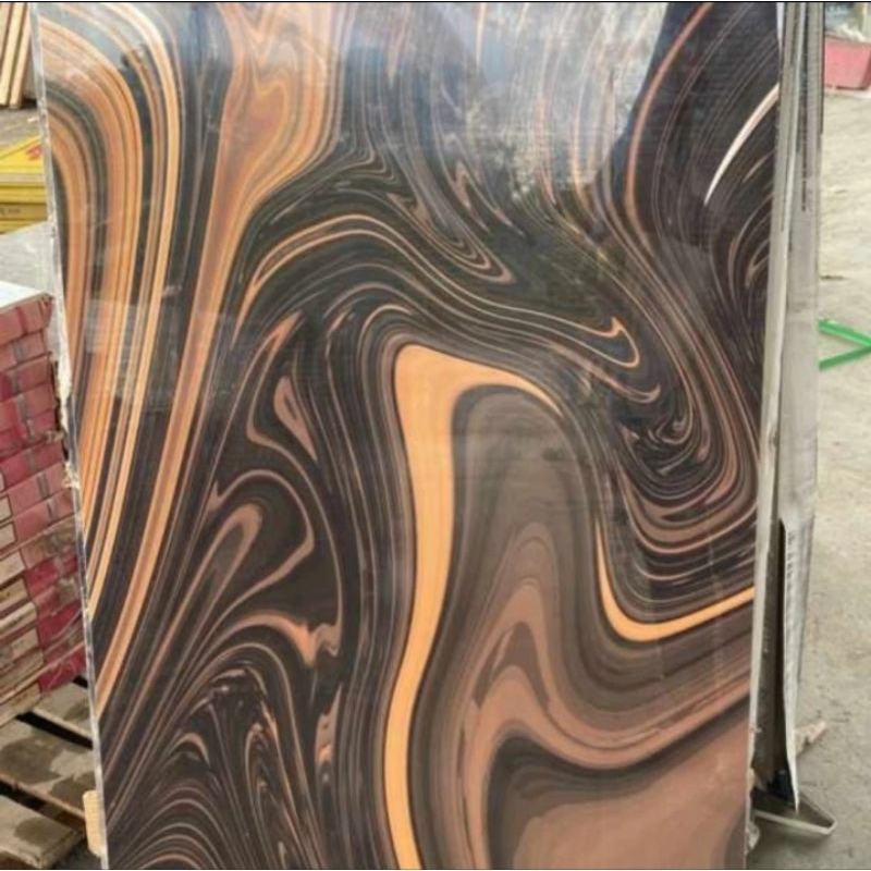 Granit 60x120 Motif Marmer | GOLF Black Marmer Glossy