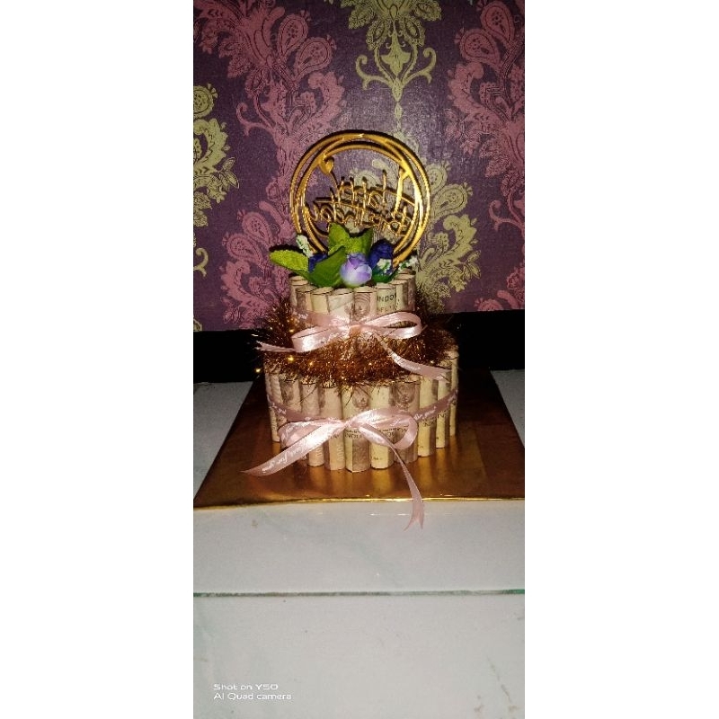 

Money cake isi uang 40lembar 5rbuan