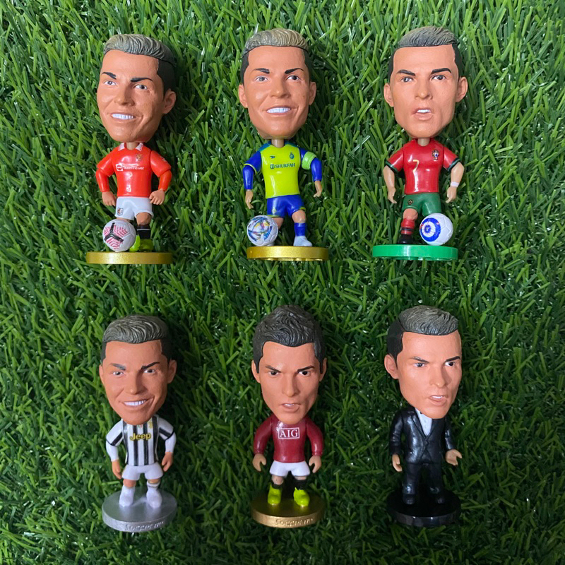 IK3 Figure pemain Cristiano Ronaldo / Al nassr Jv Mdrd MU / Miniatur Figurine pemain bola Ronaldo