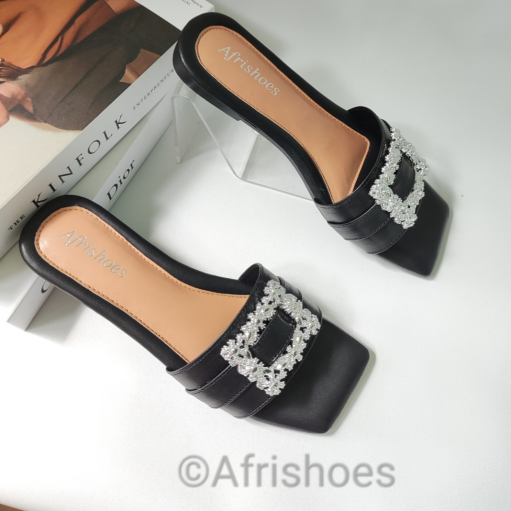 Afrishoes  HANNA Sandal Flat Teplek Empuk GEMOY