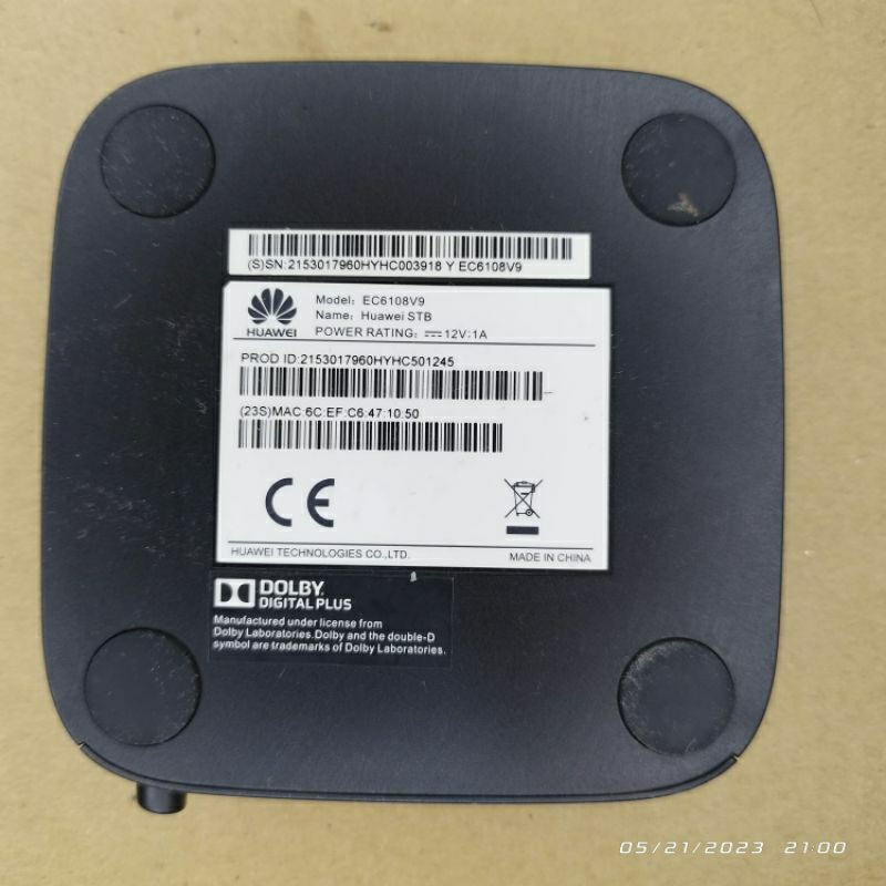 Stb Huawei EC6108V9