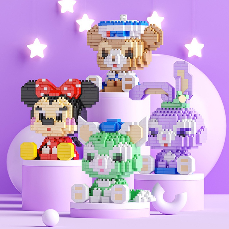 Nano Block Mainan Balok Susun Disney Sanrio Anak DIY Brick Gift