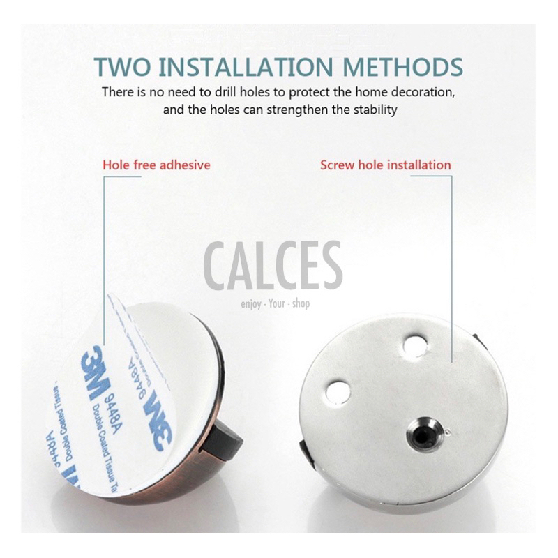 Door Stopper Bulat Stainless 2in1 | Penahan Pintu Model Bulat Keong | Door Stop