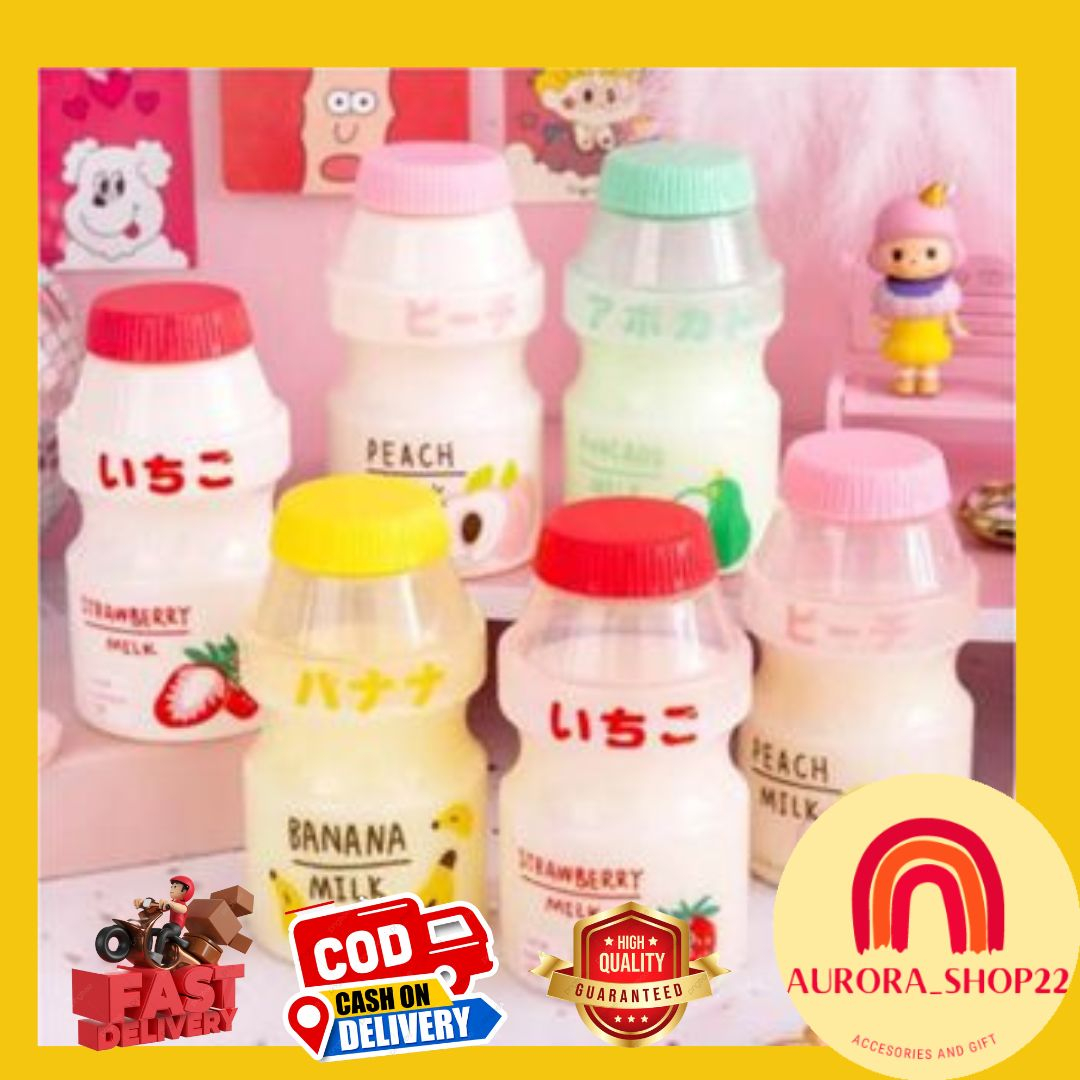 [COD] BOTOL MINUMAN ANAK LUCU CUTE MODEL MINUMAN FERMENTASI YAKU** IMPORT BOTOL MINUMAN PLASTIK