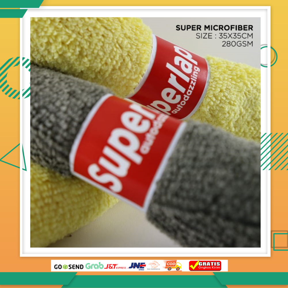 Peralatan Perlengkapan Salon Perawatan Poles Mobil Lap Microfiber Premium Aplikator Pad