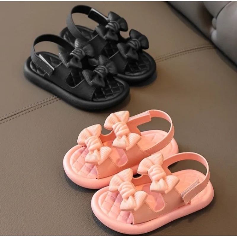 sandal little Hanna volkadot pita sendal anak pita sandal anak tali pita