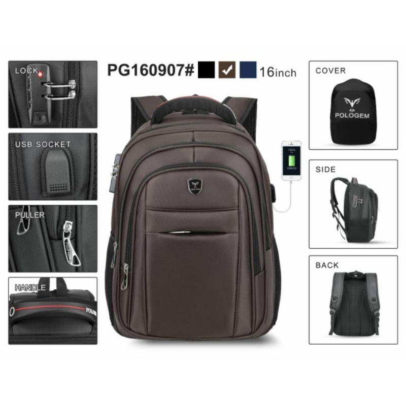 tas ransel laptop 16 inchi tas laptop polo Gem ori tas