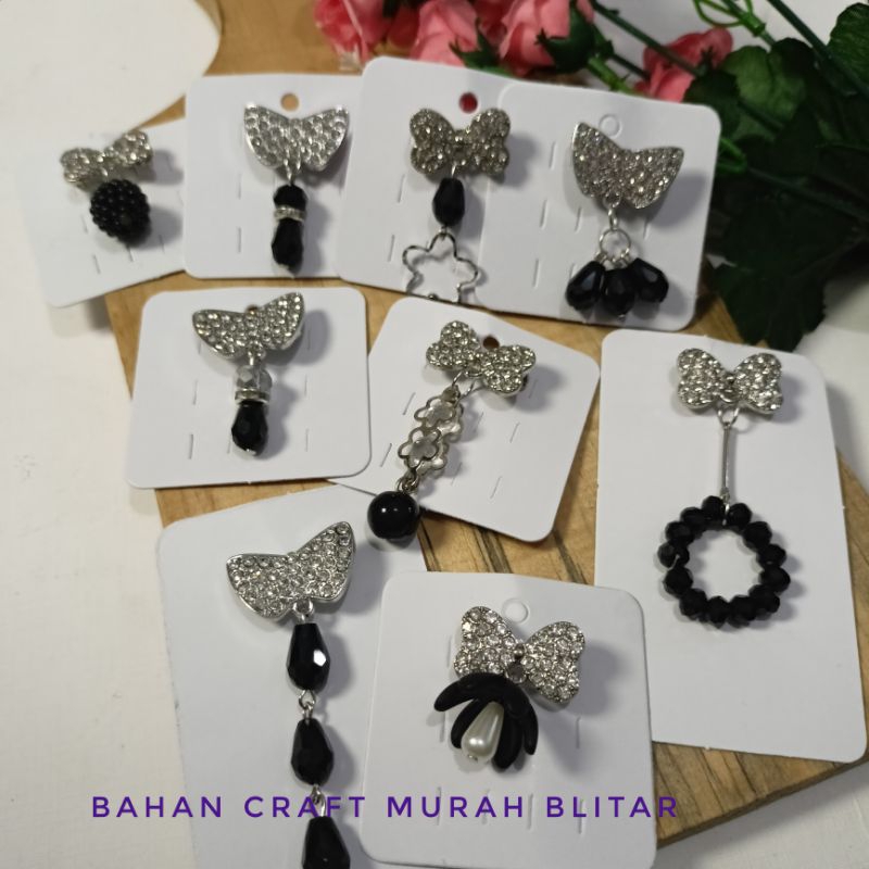 Bros Dagu kecil/Bros Mini/Bros Kristal Bros hijab premium serie hitam