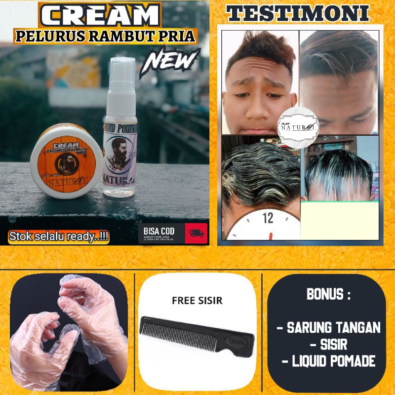 Pelurus Rambut Pria Aroma Coffee Lembut Dan Lurus