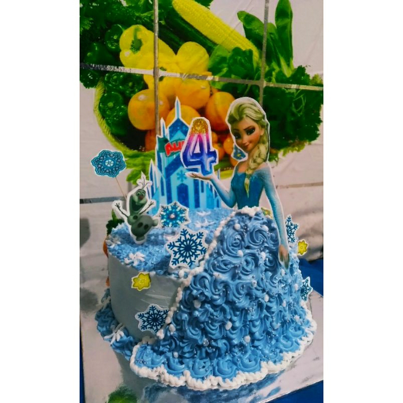 

kue karakter frozen