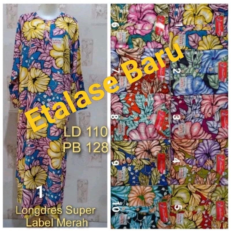 Longdres Kencana Ungu 19/20/21 Super LD 110cm Label merah