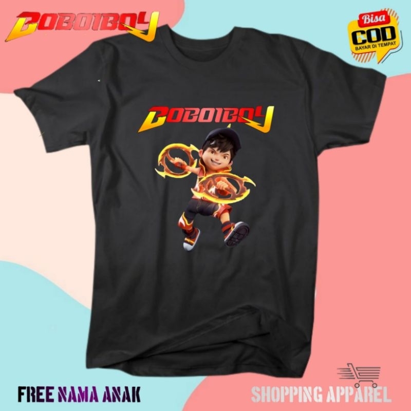 BAJU ANAK KAOS ANAK BOBOIBOY API