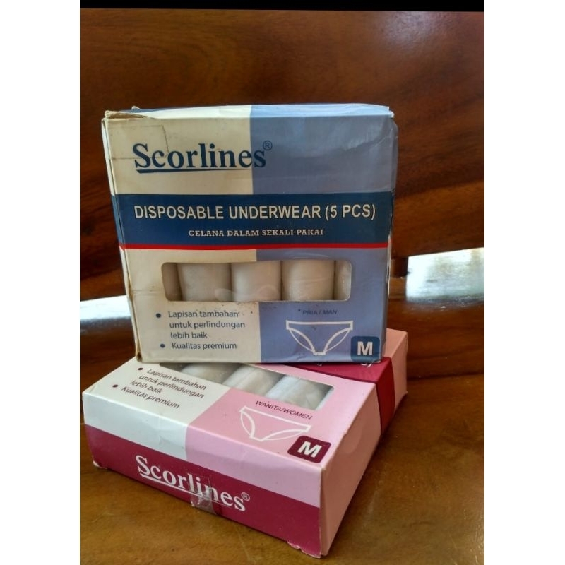 Celana dalam Travelling / celana dalam sekali pakai