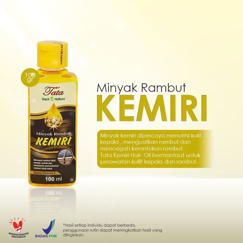 Tata Minyak Kemiri/Urang Aring/Minyak Zaitun 100 ml