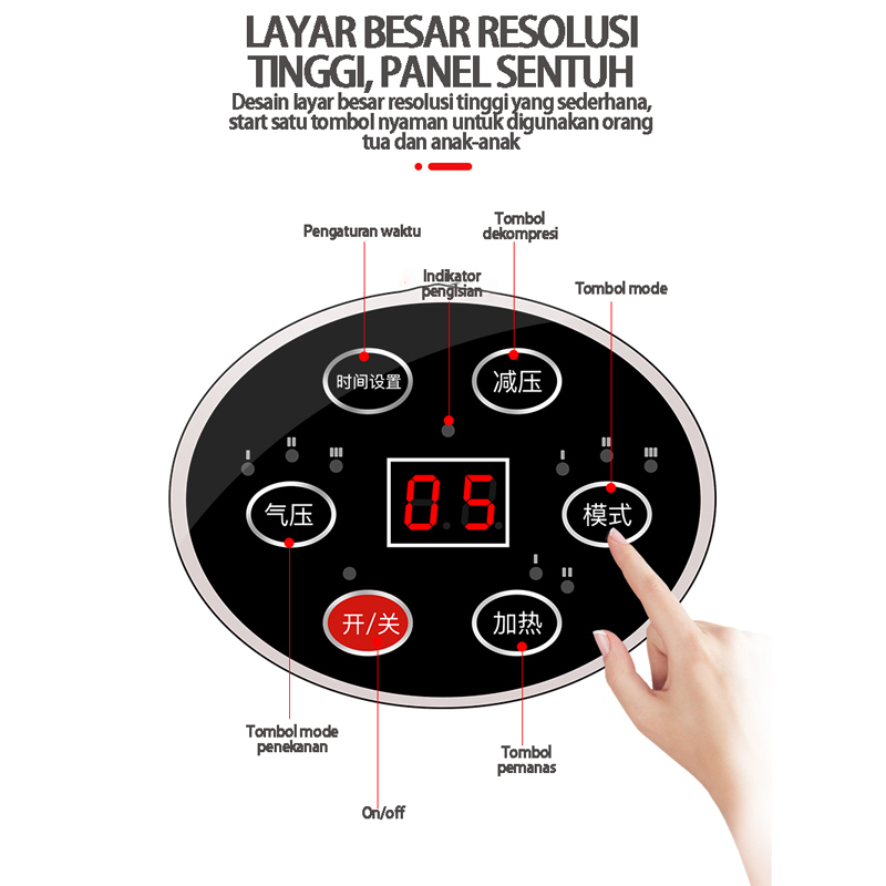 (Harga Khusus )Benbo Pijat Tangan Airbag Listrik Portabel / pemijat jari/ Airbag hangat pijat tangan