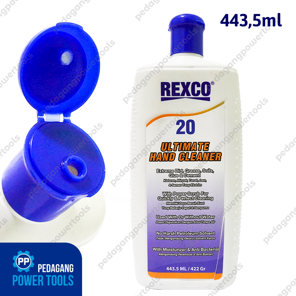 REXCO 20 443.5 ml Hand Cleaner Soap Sabun Cuci Tangan Pembersih Oli