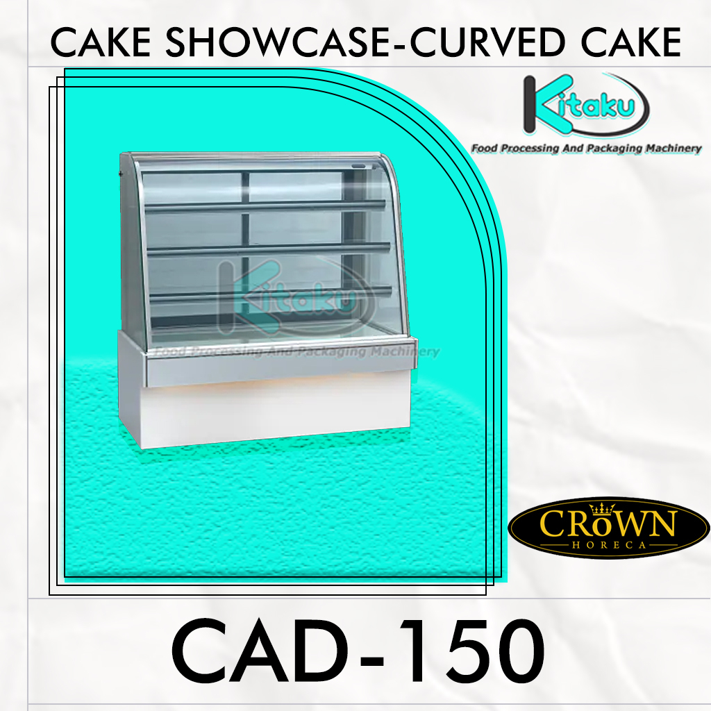 CAKE SHOWCASE - CURVED CAKE SHOWCASE CAD-150