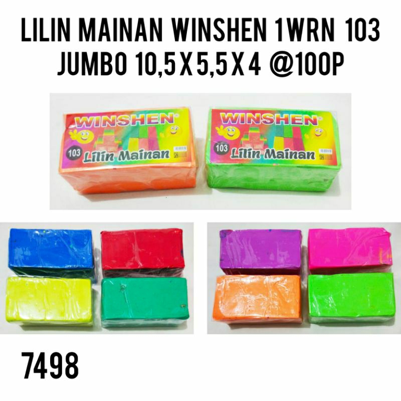 LILIN MAINAN 1 WARNA / PLASTISIN 1 WARNA WINSHEN