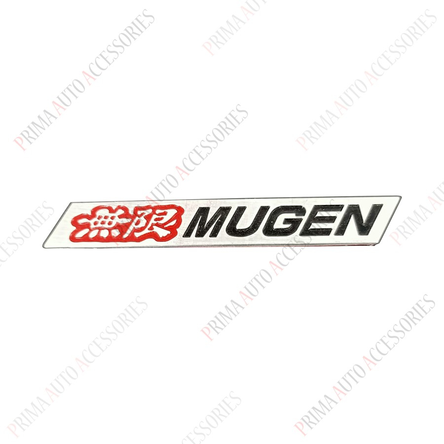 Emblem 3D Aluminium Mugen 11 cm untuk bagasi mobil honda variasi