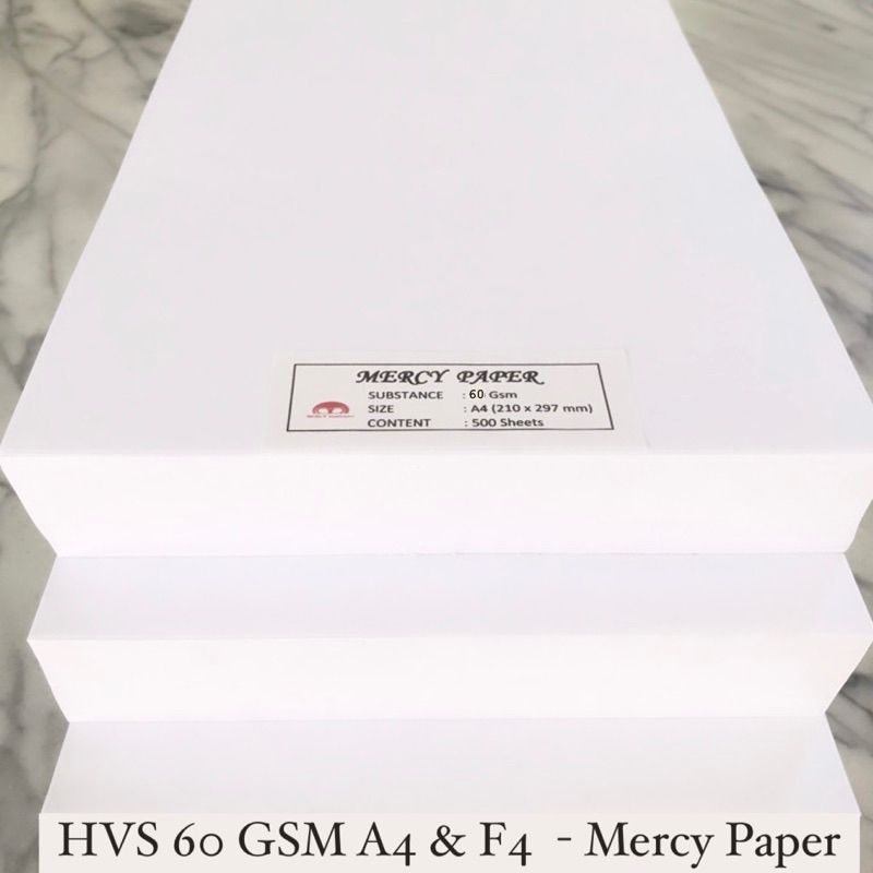 

Kertas HVS Potongan A4 dan F4 Folio 60 Gram Mercy HVS F4-60 - 1 Rim 500 Lembar