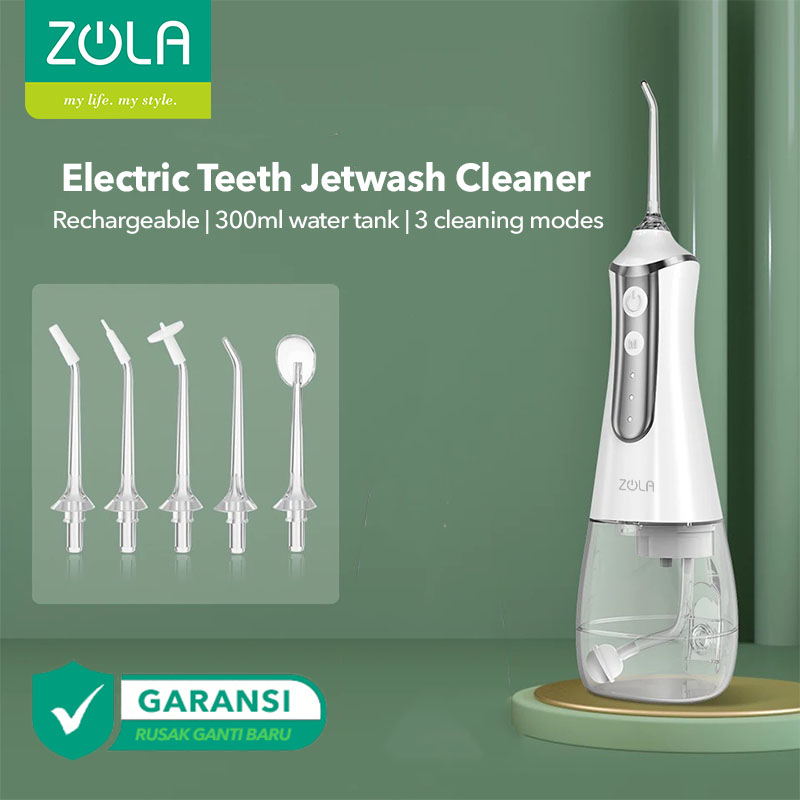 Zola Oral Irrigator Water Flosser Alt Pembersih Sikat Karang Gigi