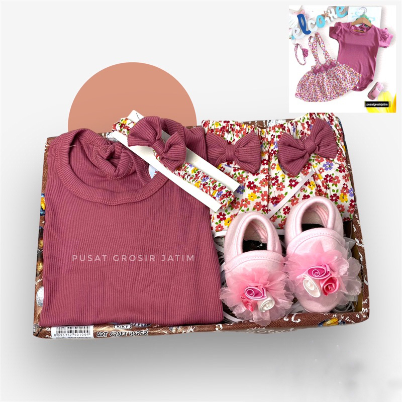 Baju bayi cewek Hampers bayi cewek kado lahiran kado bayi newborn dress bayi premium