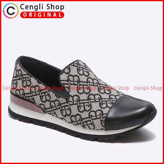 EW01 SEPATU SLIP ON EVERBEST WANITA ORIGINAL ORI CASUAL TERBARU HITAM BLACK