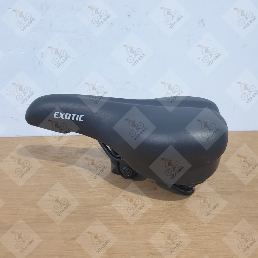 Sadel Jok Sepeda Gunung MTB CTB Seli Empuk Dewasa Merk Exotic Hitam