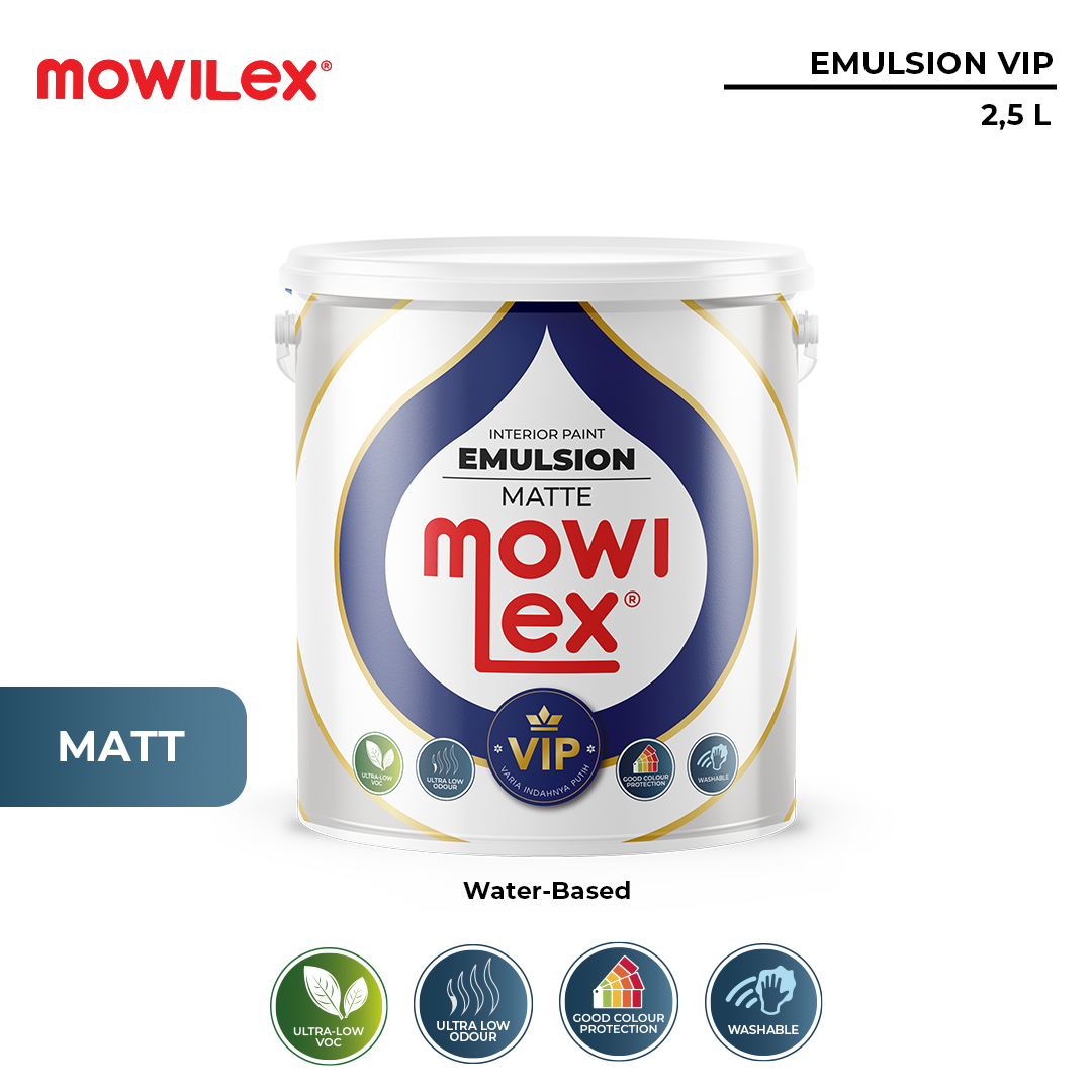 Mowilex Emulsion VIP Neutral Color Cat Tembok 2.5 Liter