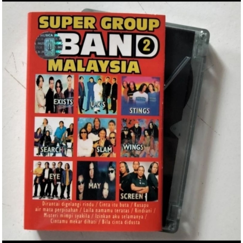Kaset Pita Original Super Group Band 2 Malaysia