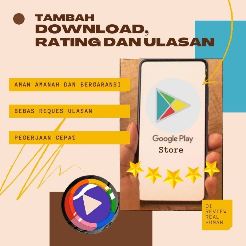 Jasa Download , Rating , Review Aplikasi di Play Store Bergaransi