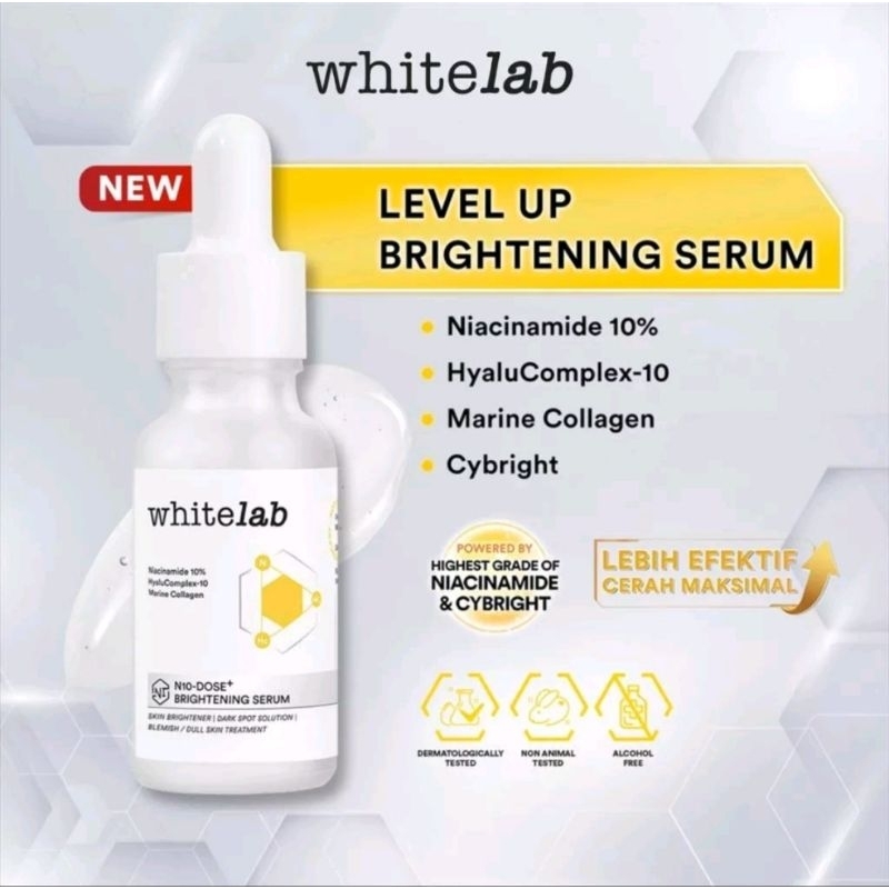 Whitelab N10-Dose+ Brightening Serum Niacinamide 10% Pencerah Wajah