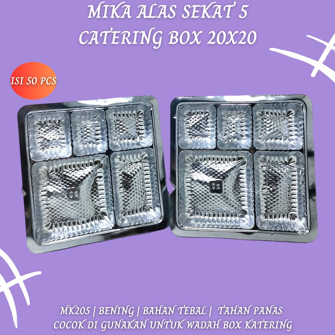 Mika 20x20 Mika Sekat 5 Mika (Isi 50 Pcs -MK205)