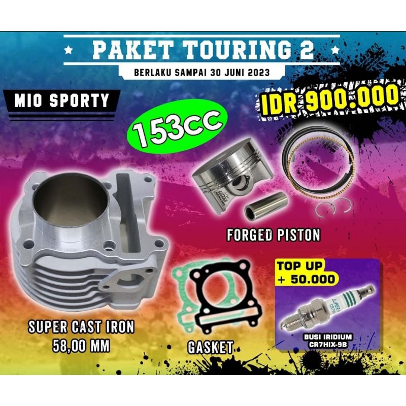 BLOK PISTON BRT MIO KARBU . MIO SPORTY . MIO SOUL . FINO OLD . NOUVO LELE SIZE 58MM