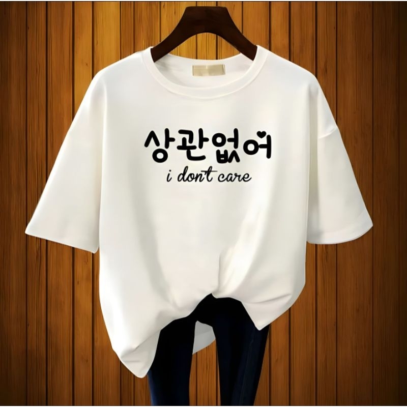 BAJU KAOS KPOP DRAKOR OVERSIZE BLUS JUMBO UNISEX T SHIRT WANITA DEWASA REMAJA T SHIRT CASUAL