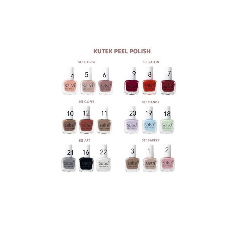 PER PIECE - SALSA Nail Polish Peel Off ❤ jselectiv ❤ Kutek HALAL Peel Off Lupas Breathable Hijab Friendly SALSA - ORI✔️BPOM✔️COD✔️