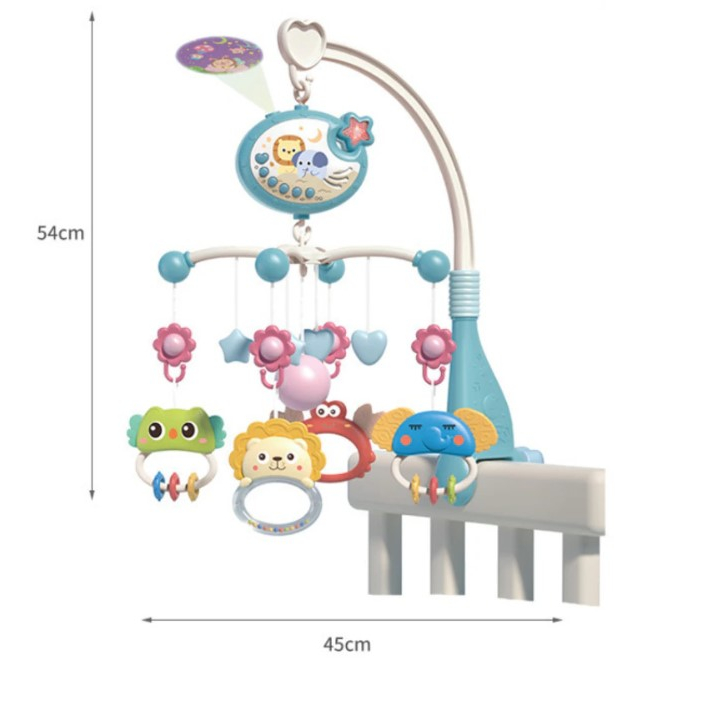 Crib Bell Toys Remote Control Rattle Bayi Mainan Kerincingan Bayi Mainan Bayi Newborn Mainan Bayi Gantung Putar