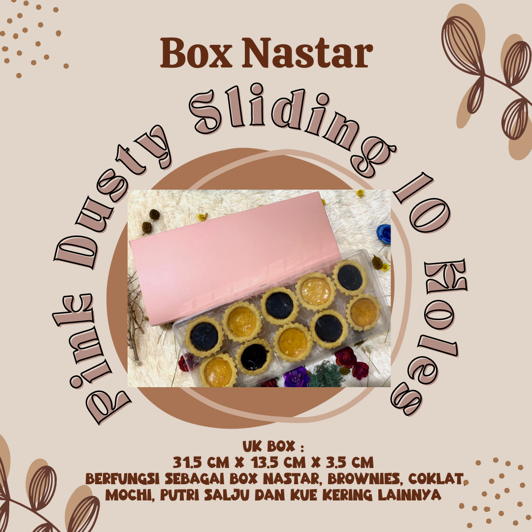 PACKAGING BOX PINK DUSTY / BOX KUE / BOX HAMPERS / KOTAK KUE / HAMPERS KUE KERING