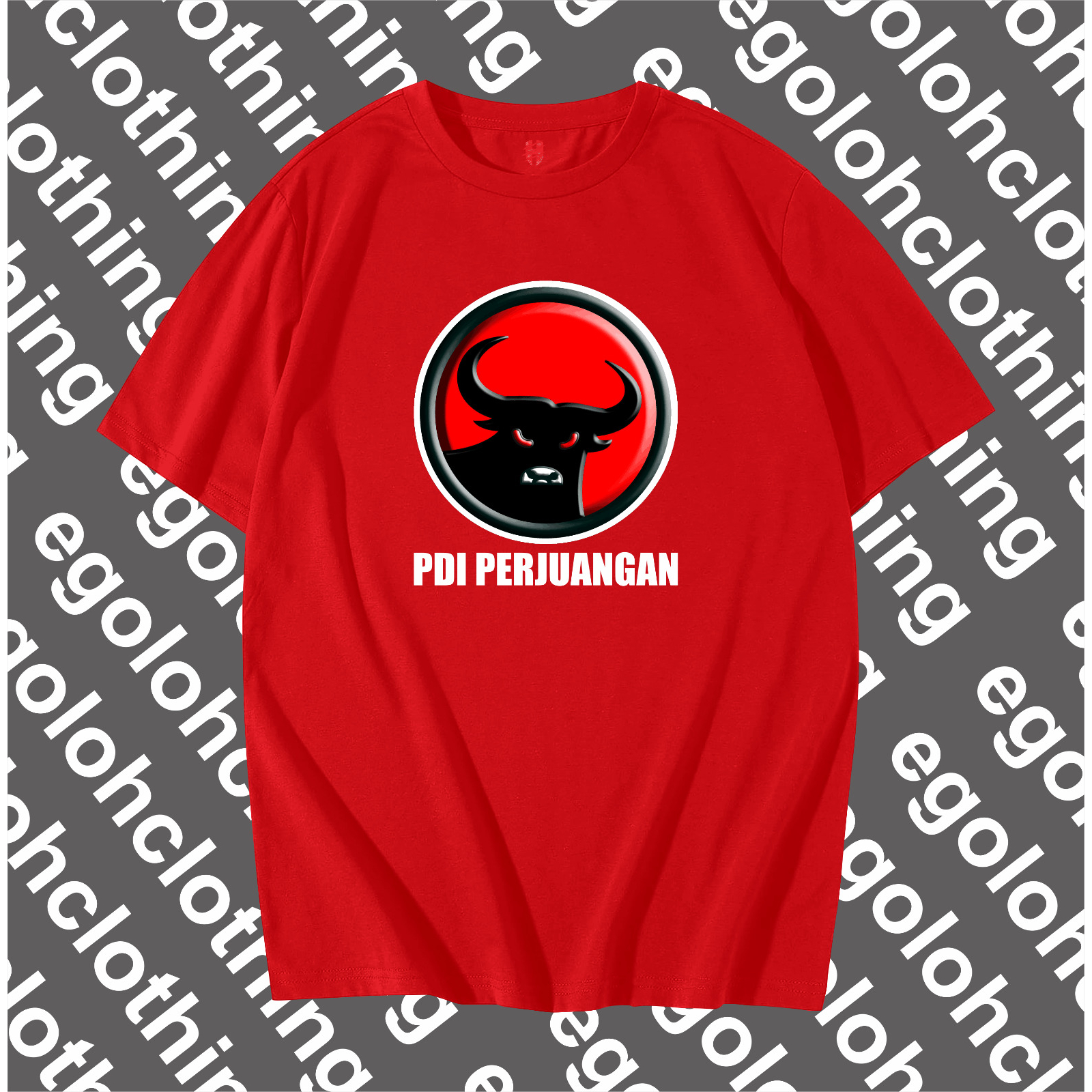 KAOS PDIP - BAJU PDIP PARTAI DEMOKRASI INDONESIA PERJUANGAN - BAJU PARTAI