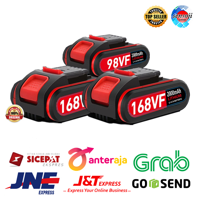 Bonkyo baterai bor tanpa kabel 98vf 168vf Baterai bor cordless Bonkyo