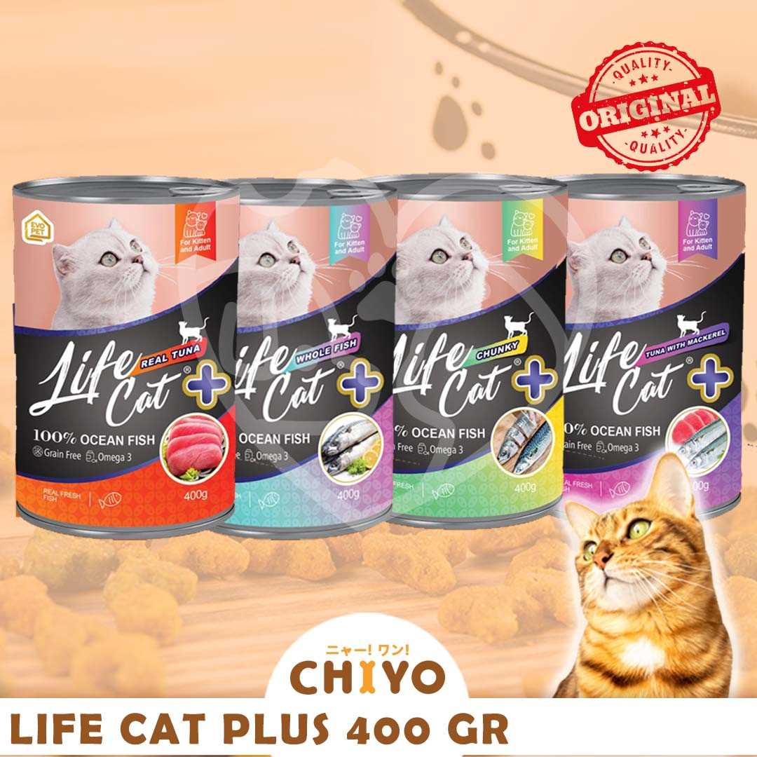 LIFE CAT KALENG + PLUS 400 GR [ MAKANAN KUCING ] CAT FOOD