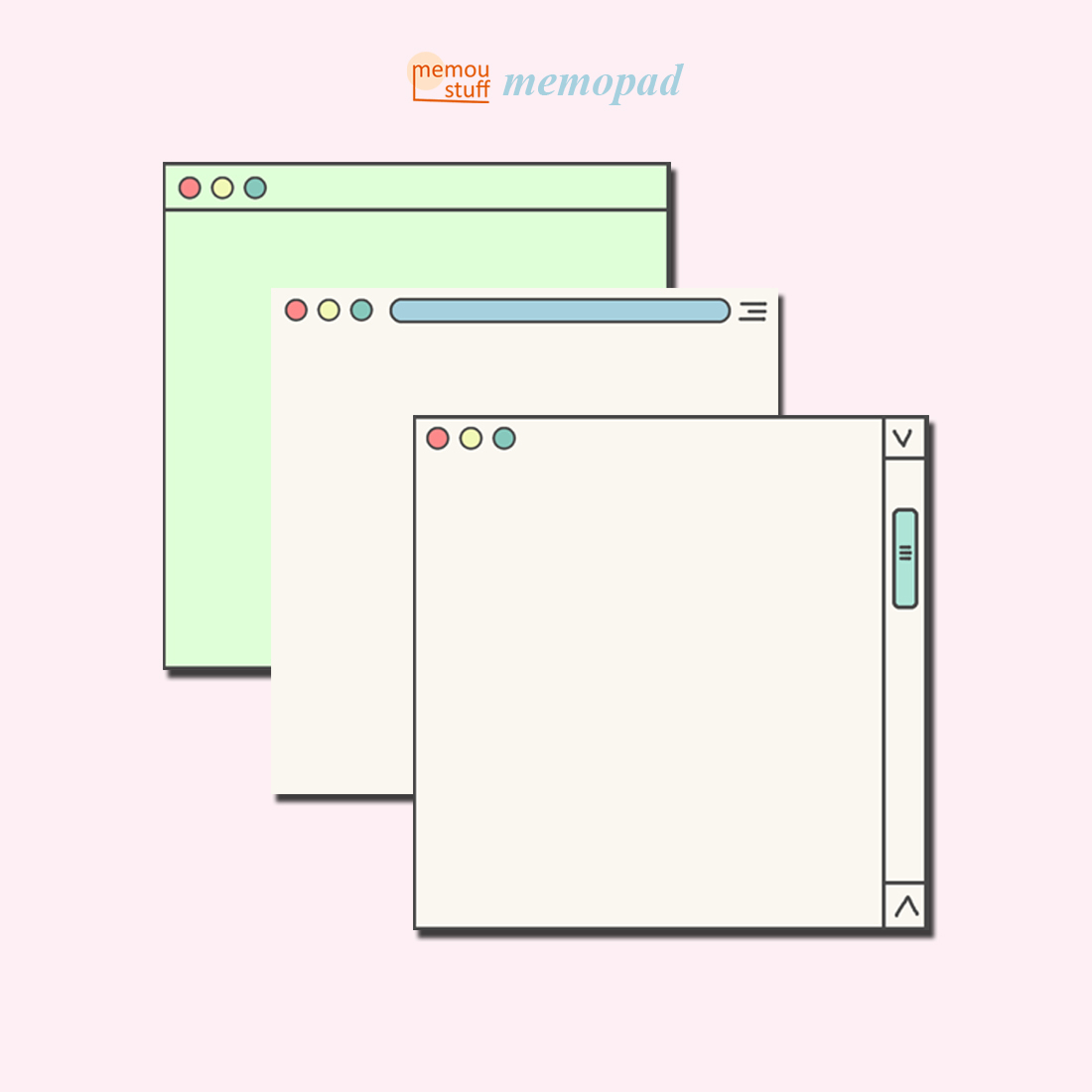 

[memoustuff] memopad cute simple aesthetic | 3