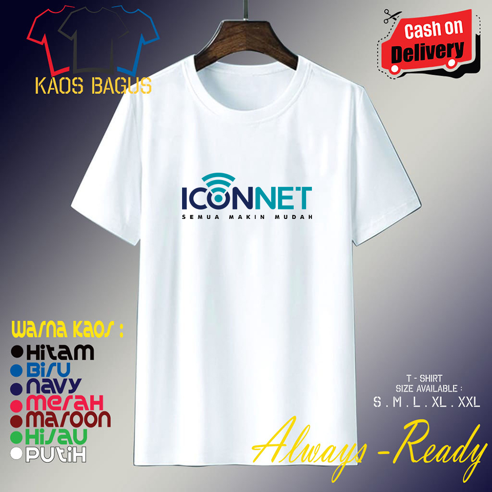 Kaos Iconnet PLN Icon Logo Baju Perusahaan