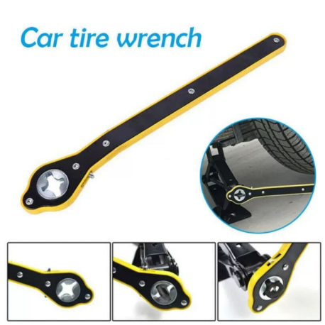 Kunci Dongkrak Mobil Universal Jack Ratchet Wrench Besi Dongkrak Mobil Wheel Lug Wrench