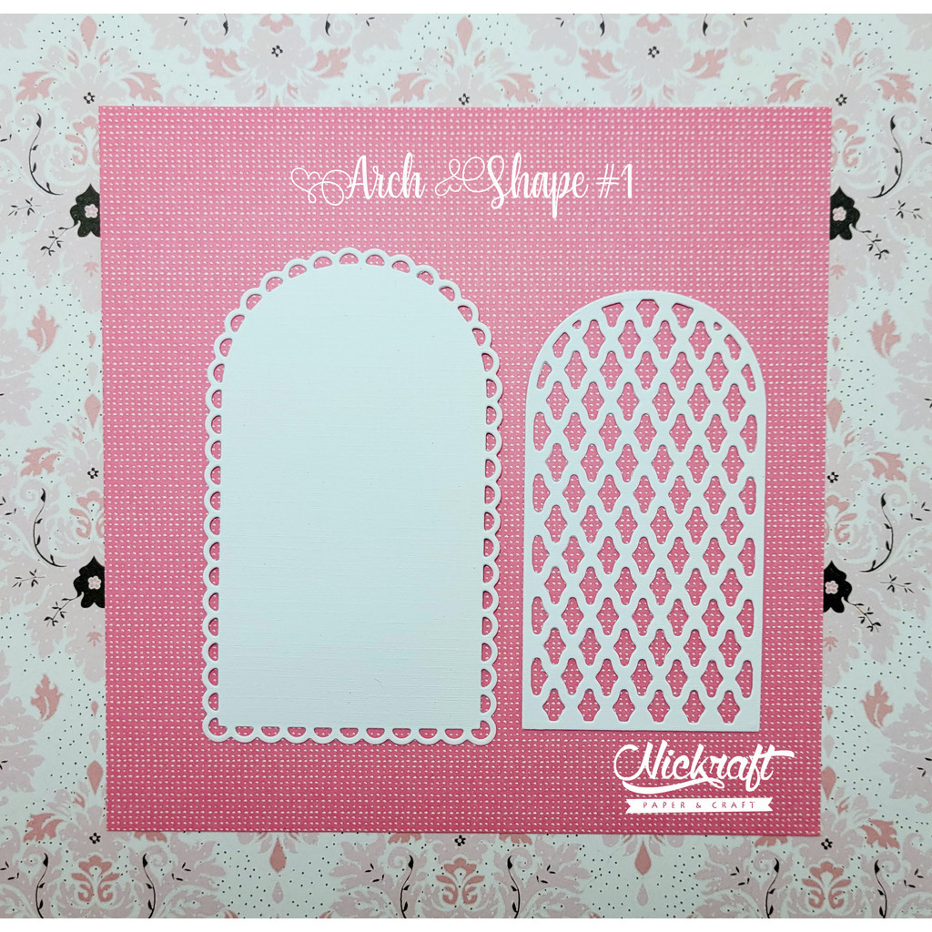 

ARCH SHAPE #1 - Hiasan Scrapbook Jurnal Die Cut Label Latar