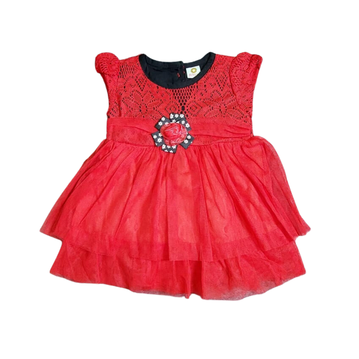 Baju Bayi Perempuan Merah Dress Gaun anak Cewek Cantik Murah Berkualitas Mall Baby